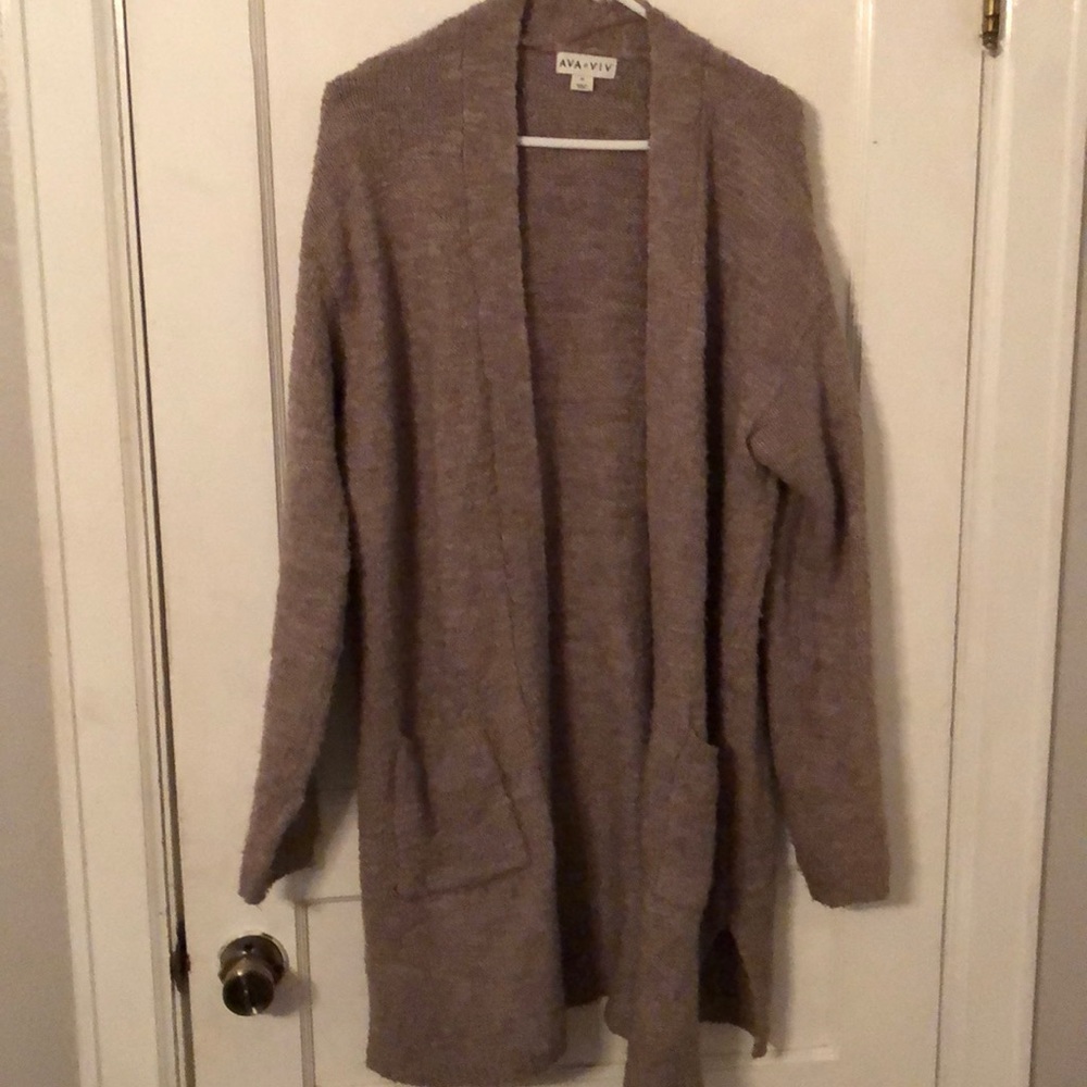 Mushroom colored cardigan